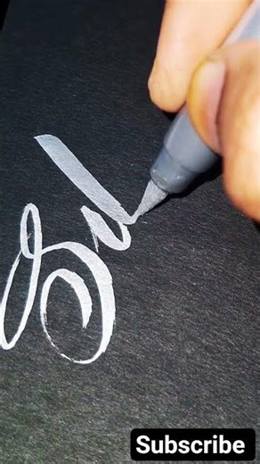 "Silver" Writing ✨ Beautiful Metallic #shorts #calligraphy #lettering #shortsfeed