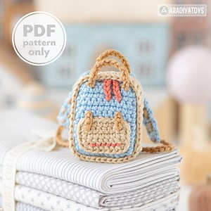 Amigurumi Doll Backpack Crochet Pattern Aradiyatoys Dolls Accessories Crochet DIY Tutorial PDF File Handmade Bag Amigurumi Pattern Keychain - Etsy