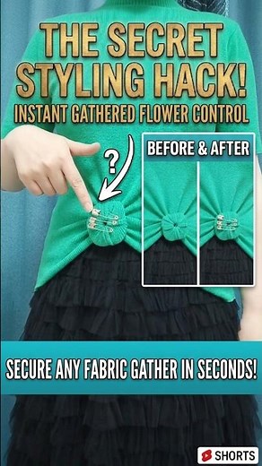 How to Tie a Shirt Flower Knot with Safety Pins Easy Styling Hack