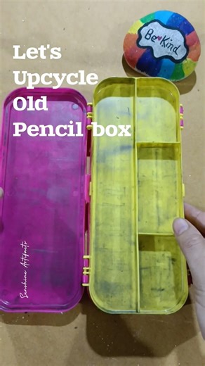 Recycle Old Pencil Box 😍 #recycle #bestoutofwaste #creative #art #shorts #ytshorts