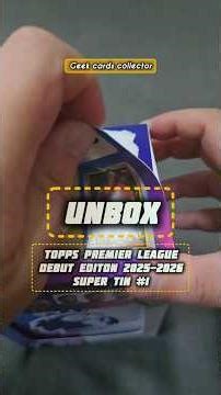 Unbox : 2025/26 Topps Premier League debut set mega tin No1. #tradingcard #soccercards #topps #การ์ด