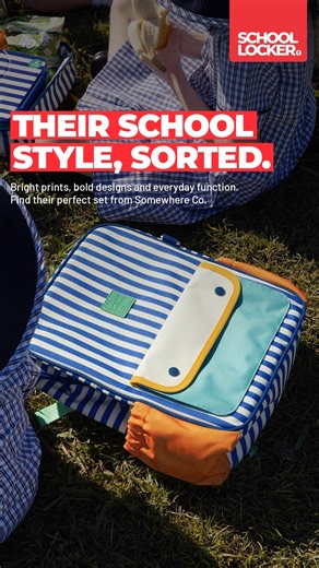 Get school ready  style and function start here! Featuring lunchboxes, backpacks and pencil cases from Somewhere Co. Made for big days, bright minds and bold personalities. Shop now while stock lasts! | The School Locker | Facebook