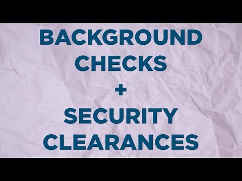 Go Government: Background Checks & Security Clearances