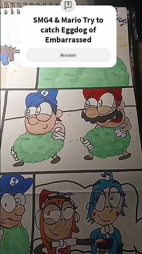 F-M SMG4 D-S Reupload: SMG4 & Mario Fall off the tree Of catching Eggdog with Embarrassed.😳😳