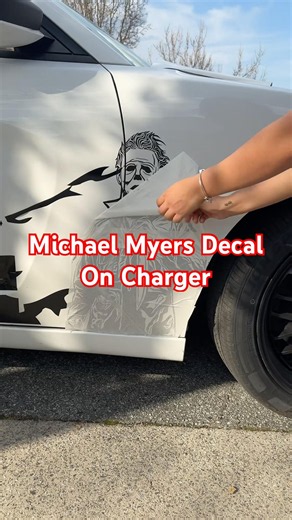 SUBSCRIBE to see more awesome decals 🤩💯 #charger #carwraps #decals #michaelmyers