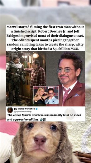 Iron Man Had NO SCRIPT?! 🤯 #memes #movies #funny