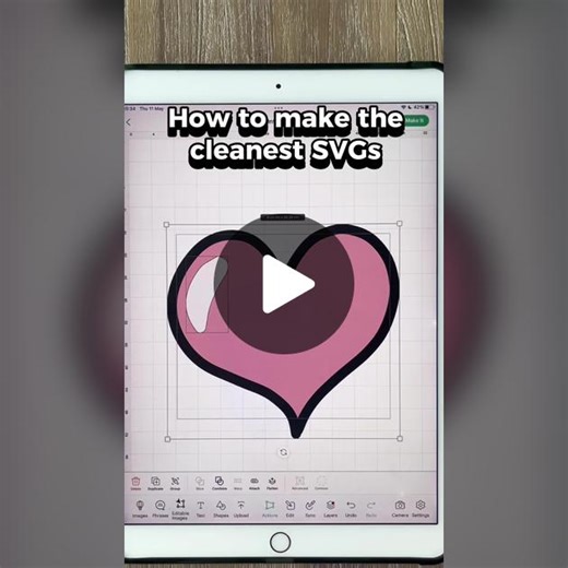 How to make the cleanest SVG files using #svgtrace to use in Cricut Design Space or list to sell on Etsy! 1. Use the monoline brush in Proceate to draw thick lines wirh defined colors 2. Turn off the background and save image as a PNG 3. Import to SVG trace, choose colors and convert 4. Edit your layers like autofill for a base layer 5. Export as an SVG to files From here you can upload to Cricut design space, list to sell on Etsy or so many other things! #svgfiles #svgforcricut ##svgfile##svgtr