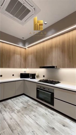 مطبخ مودرن بسيط وفخم ✨ | تصميم وتنفيذ مطابخ عصرية في الإمارات