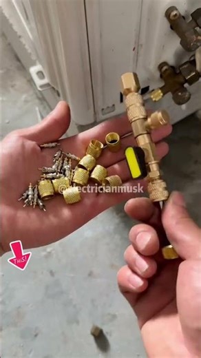 Practical air conditioning refrigerantvalve core replacement tool#tool#electrician