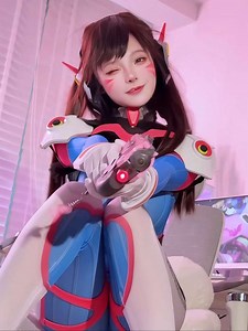 D.VA💙 💕Cosplay by 爪琊(♪Douyin) Repost (costume not from ez) #overwatchcosplay #gamecosplay #dvaoverwatch #dvacosplay #cosplaygirl #cosplayer #cosplay #overwatch #ow | EZCosplay Costumes