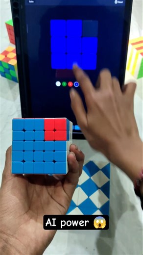 5by5 rabiks cube solve by using Ai 😱 l Solve by Ai l #cube #shortclips #video