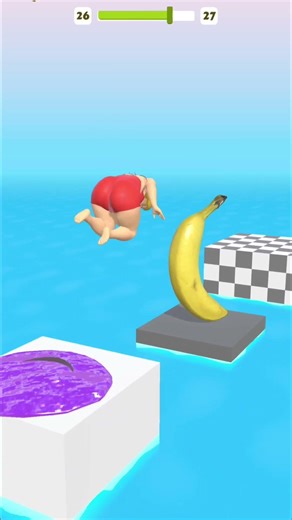 SQUEEZY GIRL 👧 jumping funny 😁 #games #3dgaming #shorts