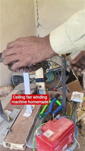 ceiling fan winding machine homemade #viralvideo #experiment #anime #electrical #gokuultrainstinct