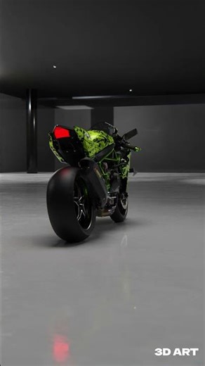 Ninja H2R 3D Animation | Realistic Superbike Cinematic