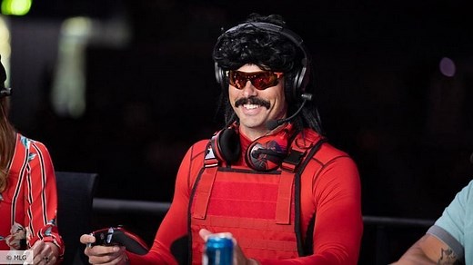Why does Dr Disrespect refer to himself as the "two-time champion"?