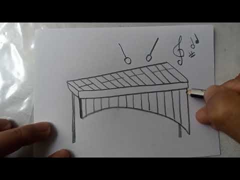 Cómo dibujar una marimba básica