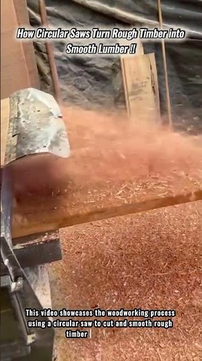 How Circular Saws Turn Rough Timber into Smooth Lumber #innovation #woodworking