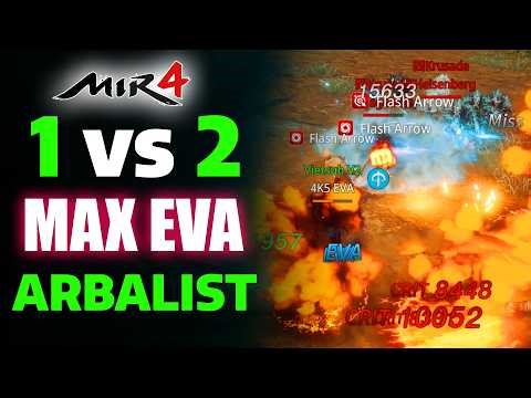 MIR4 PvP: 1 vs 2 – EVA Build Arbalist vs the Odds!