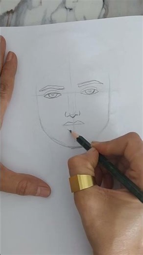 How to draw male face easy..#trending #art #drawing #viral #sketch #maleface