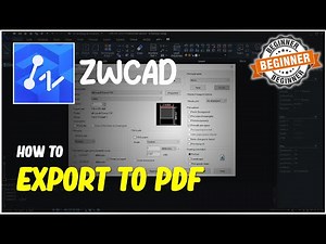 ZWCAD How To Export To PDF