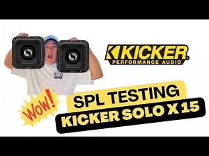 SPL fun with the KICKER L7X 15!!