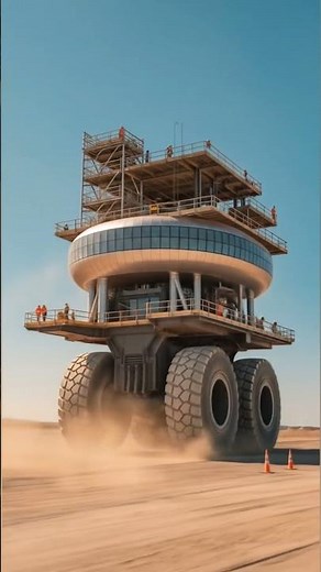 Construction giant truck