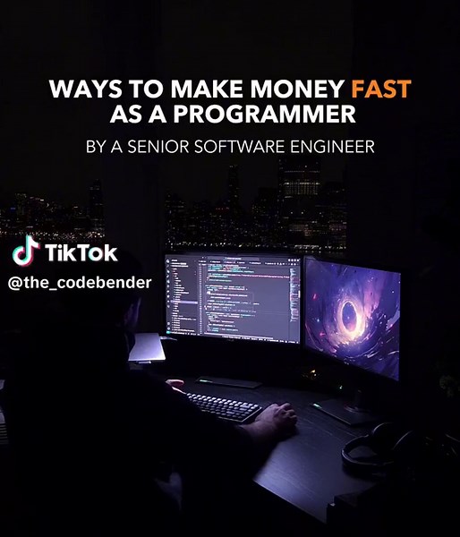 Get more ways of making money with code. Directly in your inbox. Link in bio. #softwareengineer #programming #coding #learntocode #computerscience #makemoney #softwarenengineersalary