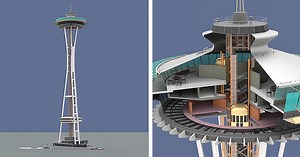 YouTuber Shows How Seattle's Famous Space Needle Was Built with 3D Animation