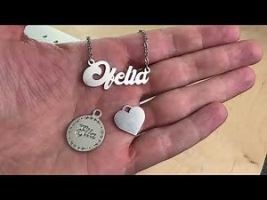 Laser Cut Nameplate Jewelry Like a Pro With 60W Mopa Fiber Laser OMG-X