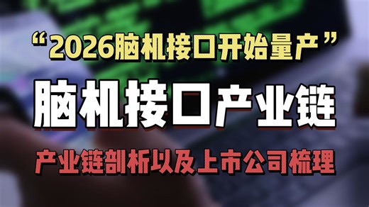 脑机接口产业链，上中下游及其上市公司解读