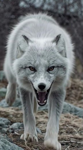 Arctic Fox Pouncing (Hyper-Realistic, Action Slow-Motion) #wildliferescue #wildlife
