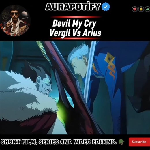 Vergil Vs Arius Fighting Scene 🪖 #Devilmycry