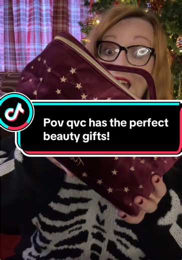 (Ad) THE ultimate beauty gift from @QVC UK Packed with a beauty favourites and presented in this gorgeous embroidered make up bag oozes luxury and you’ve put effort into gifting! #giftsunwrapped #beautyedit #beautyunboxing #christmasgiftsforher #qvc