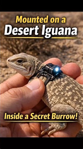 Desert Iguana POV Inside Massive Underground Colony | Real Mounted Micro Camera
