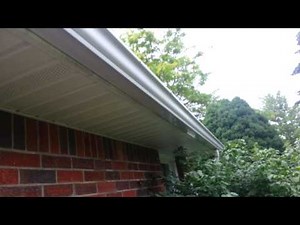 Water getting behind the gutter