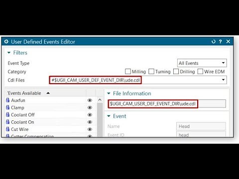 Post Configurator UDE Editor Enhancement in NX CAM