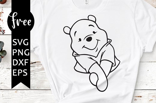 Winnie the pooh svg free, best disney svg files, cartoon svg, instant download, silhouette cameo, outline svg, winnie the pooh svg 0765