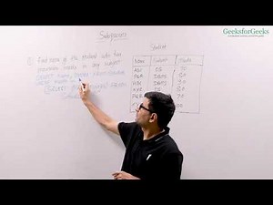 SQL Basics Geeks for Geeks lec 20