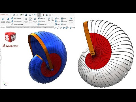 3D Seashell modeling Solidworks Tutorial