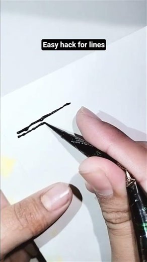 how to make clear lines on mehandi #hack #simple #line #mehendidesign