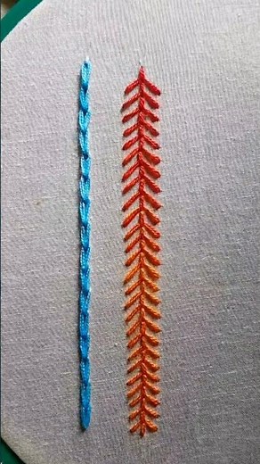 Fly stitch tutorial 🪡 #embroidery #tutorial