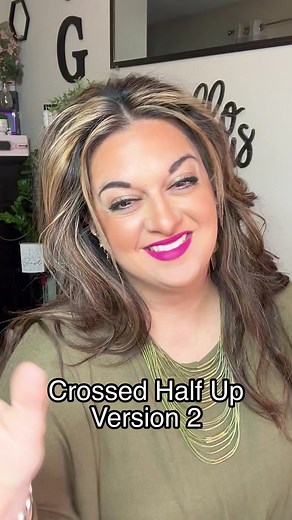 Version 2 of this style using more hair! What do y’all think? ❤️ #hair #hairhack #hairtutorial #easyhairstyles #hairstyle | Gina Dinko