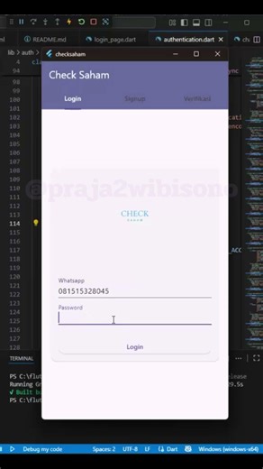 membuat aplikasi android di visual code setelah selesai coding