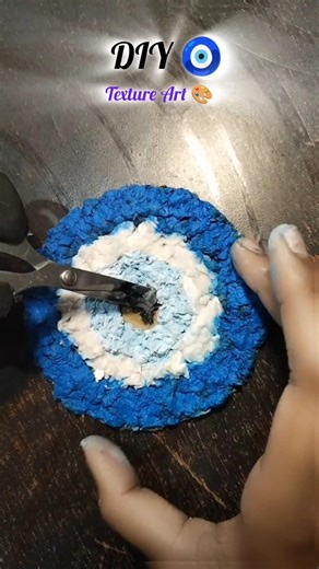 Newspaper Paper Pulp Craft 🧿 | DIY Evil Eye Table Decor | Best Out of Waste✨