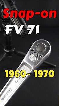 【ラチェット音】 Snap-on(スナップオン) FV 71 3/8DR 20‑tooth フラットハンドル 【工具図鑑】