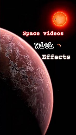 Space video with magic transition effects 🛰️