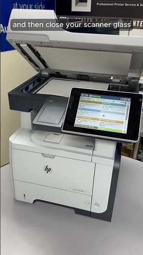 How To Make a Copy Using Your Scanner Glass | HP LaserJet 500 MFP M525