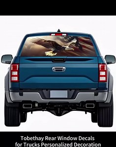 Amazon.com: Tobethay Rear Window Decals for Trucks - 65x22 in Back Window American Flag Decals Fit Most Pickup Trucks SUV, Vinyl Back Window Decal Truck Rear Window Graphics for Personalized : Automotive
