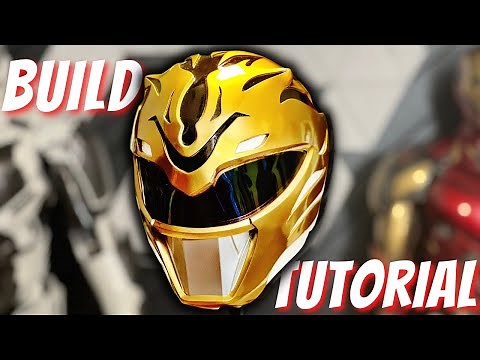 How I Made a Concept White Ranger Helmet | White Tiger Power Ranger |