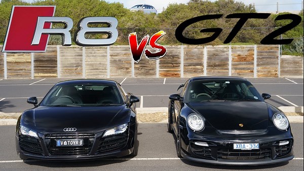 Audi R8 vs Porsche 911 GT2 Review